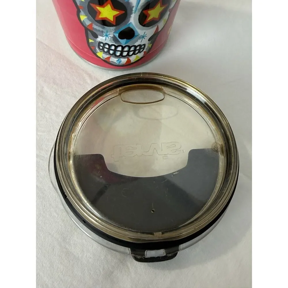 Tervis Tumbler Sugar Skulls Halloween Pink Stainless 30oz Day of the Dead